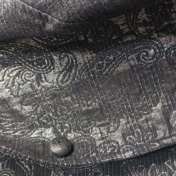 Silver Paisley Button-Up Jacket NWT 20W ALFRED DUNNER - Picture 5 of 7